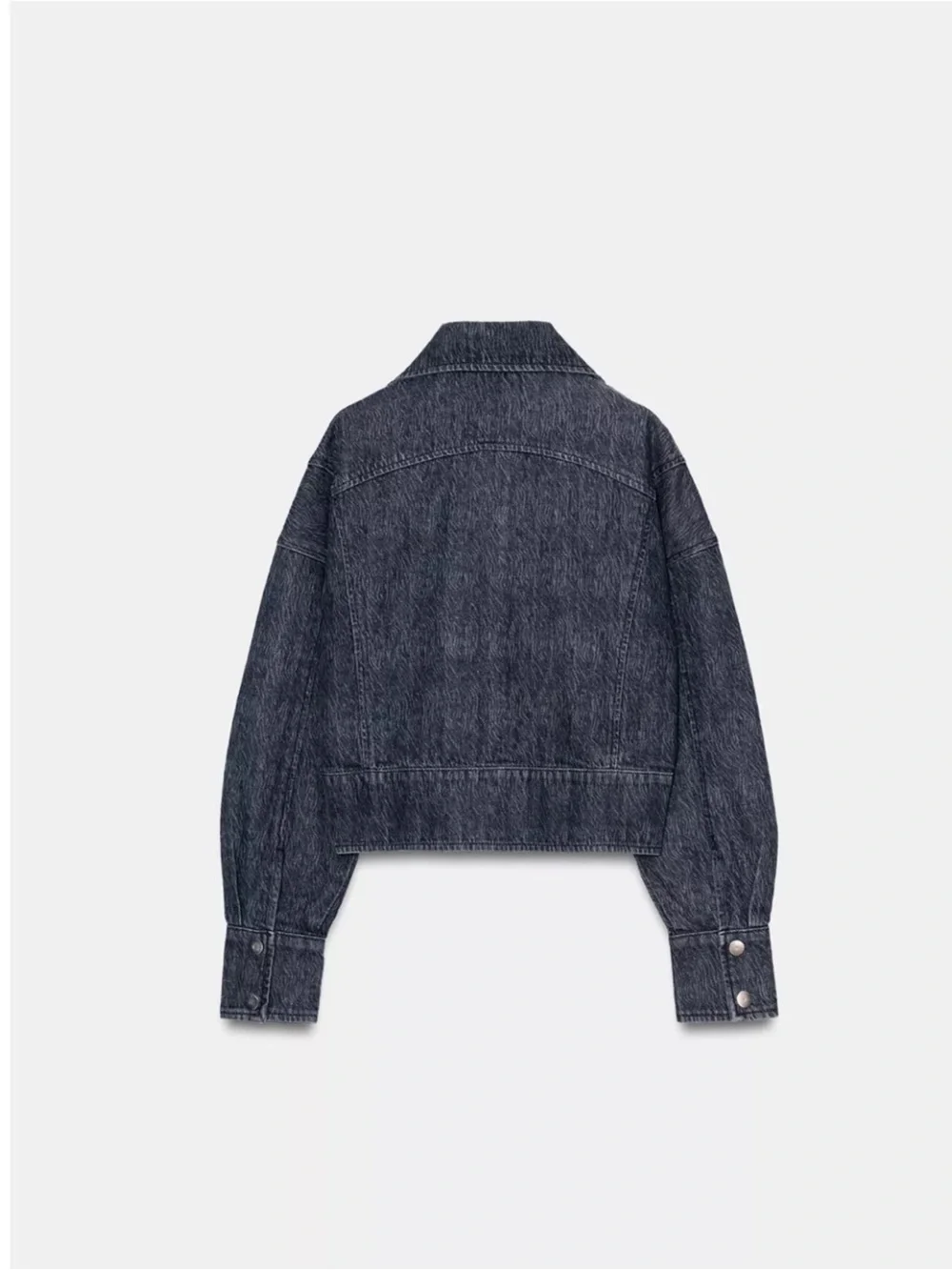NWT Zara Z1975 Cropped Denim Jacket - Picture 8 of 15